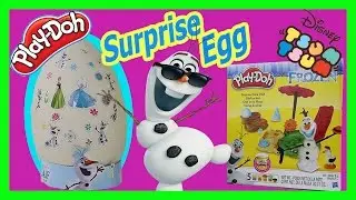 OLAF Elsa and Anna Play-Doh Surprise Egg  Play Doh Summertime Olaf at the Beach NEW Disney FROZEN