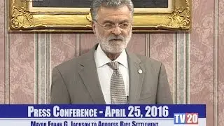 Press Conference- Mayor Frank G. Jackson to Address to Tamir Rice Settlement
