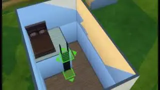 TS4 Building a Loft with a Functional Bed on Top of Small Office!