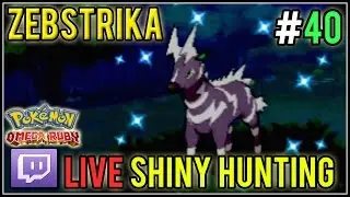 [Live] Shiny Zebstrika at 103 DexNav Encounters | Live Shiny Hunt #40 | Pokemon Omega Ruby