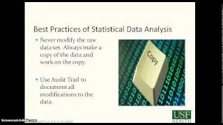 Best Practices of Statistical Data Analysis
