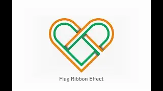 Flag Ribbon Effect in Corel Draw | Line Tips Graphic Tutorial