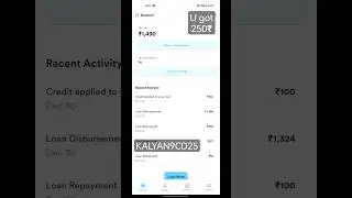 Branch app referal code #cashback #250₹ #trending #branch #loanapp  #moyemoye code is 👉 kalyan9cd25