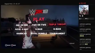 Playing WWE 2k18, and maybe some other stuff