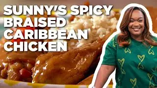 Sunny Anderson's Spicy Braised Caribbean Chicken | Cooking For Real | Food Network