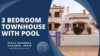 3 BEDROOM TOWNHOUSE WITH COMMUNAL POOL FOR SALE IN TORREVIEJA - ALICANTE - SPAIN