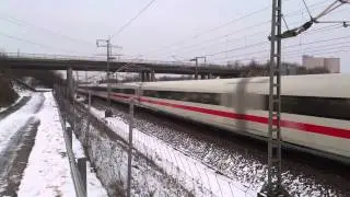 ICE 599 auf SFS Mannheim-Stuttgart mit 250km/h