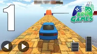 Muscle Car Stunts 3D Mega Ramp Driving Car Games Gameplay Walkthrough #1 (Android, IOS)