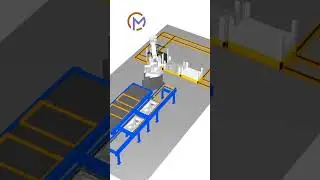Assembly line Robot simulation | Robotic assembly | Robotic simulation