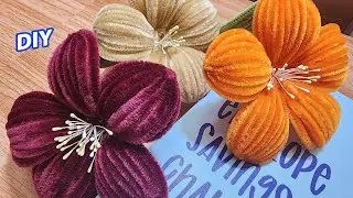 How to make flowers from pipe cleaner | flowers by handcraft sreyneang