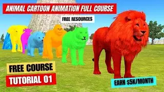 How to make Animal Fountain Crossing Animation in Blender Part 1