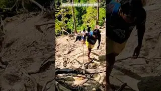Hill tracking for waterfall view with shadow of death #waterfall #traking #shadowofdeath