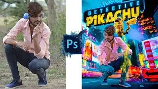 PHOTOSHOP PIKACHU Photo editing tutorial in hindi step by step | easy method