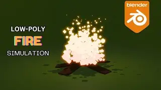 Low Poly Fire Simulation in Blender | Quick Tutorial