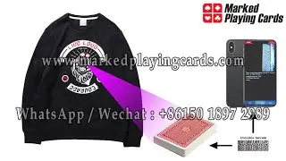 Clothes poker scanner camera to read barcode marked poker cards are on sale