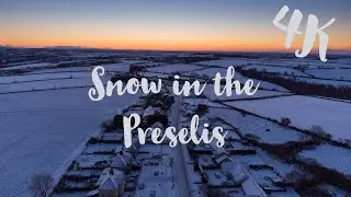 Snow in the Preselis - 4K Drone Footage