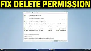 How To Fix You'll need to provide administrator permission to delete the folder error in Windows