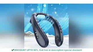 New Neck Air Conditioner Portable Neck Fan Rechargeable Semiconductor Cooling Bladeless Fan