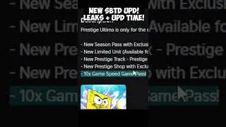 10X GAMESPEED & PRESTIGE UPDATE TIME (SPONGEBOB TOWER DEFENSE)