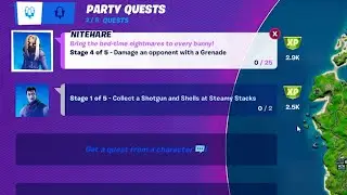 Damage an opponent with a Grenade - Nitehare Quest Fortnite