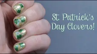 St  Patricks Day Clovers Nail Art Tutorial