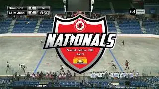 Saint John Most Wanted vs Brampton Midnight Express 2017 Canada Ball Hockey Nationals St John, NB
