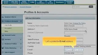 Updating domain contact information via NetworkSolutions.com