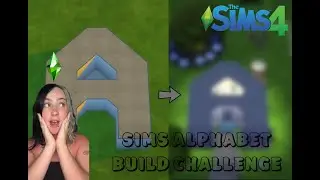 BUILDING WITH THE LETTER 'A' l Sims Alphabet Build Challenge