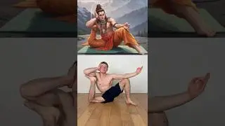 Try this Yogi Dandasana - Shiva Dhyana Asana 🧘 #yoga #challenge #stretching #flexibility #mobility