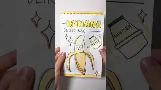 SHOCKED BANANA BLIND BAG paper diy 🍌 #diycrafts #papercraft #creativity #blindbag