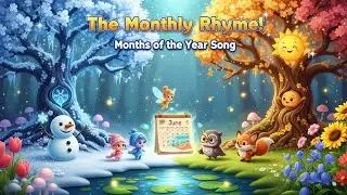 Months of the Year Song for Kids 🎶 | Fun Monthly Rhyme & Learning Video