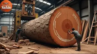 Inside the Pine Lumber Factory: From Logs to House-Building Timber (Full Process)