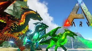 Ark Survival Evolved - FIRE, ICE, POISON DRAKE vs WARDEN, FAIL (Ark Modded Gameplay)