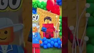 Lego Theme Birthday Party #birthday #balloons #legocity #decoration #lego #legoparty #legolandparty