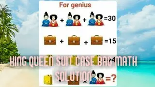 KING QUEEN FOLDER CASE BAG MATH PROBLEM CHALLENGE | FACEBOOK CHALLENGE