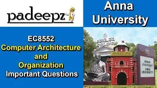 EC8552 Computer Architecture and Organization Important Questions | Anna University | Padeepz