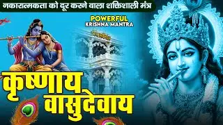 ॐ कृष्णाय वासुदेवाय हरये परमात्मने - Om Krishnaya Vasudevaya Haraye Paramatmane 108 Times #krishna