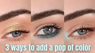 How To: 3 Ways to Add a Pop of Color to Your Eye Looks