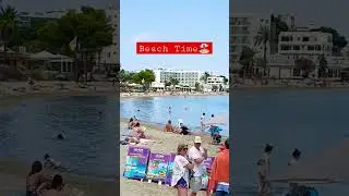 Beach Time:Relaxing and Sunbathing At the Famous Beach in Ibiza:Es Canar#betashort