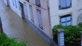 🇫🇷 - MAJOR FLOODS Hit Bagn&egrave;res-de-Bigorre, France 27 Jul 2023 Inondations &agrave; Bagn&egrave;res-de-Bigorre