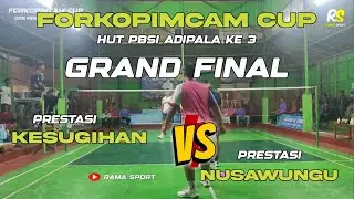 GRAND FINAL FORKOPIMCAM CUP KECAMATAN ADIPALA - AAN/YONEX VS ANGGIT/RISKI
