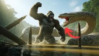 Wild Animal life Amazon GIANT King Kong vs GIANT Anaconda | Survival Battle Final Clash 🐍🦍