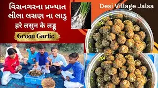 વિસનગર ના લીલા લસણ ના લાડૂ || हरा लसुन के लड़डू | Green Garlic Laddus | North Gujarat famous Laddus |