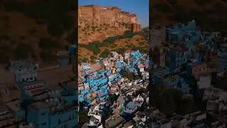 Breathtaking scenery of Blue city in Jodhpur India 🇮🇳