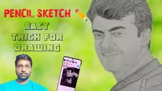 How to draw Tamil film valimai Ajith Kumar pencil drawing