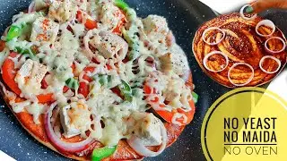 Healthy Atta Pizza Base|Whole wheat  Pizza Recipe |No Yeast No Oven  @SnehaGuptaRecipes