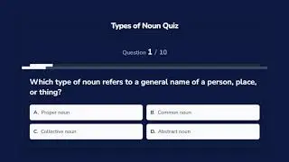 Types of Noun Quiz | Types of Noun Test Online