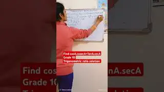 Trigonometric ratio solution grade 10