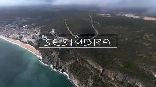 Praia Sesimbra - Sesimbra beach - Portugal by drone 4K