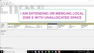 HOW TO MERGE  UNALLOCATED SPACE WITH LOCAL DISK WITHOUT USING ANY SOFTWARE 2018